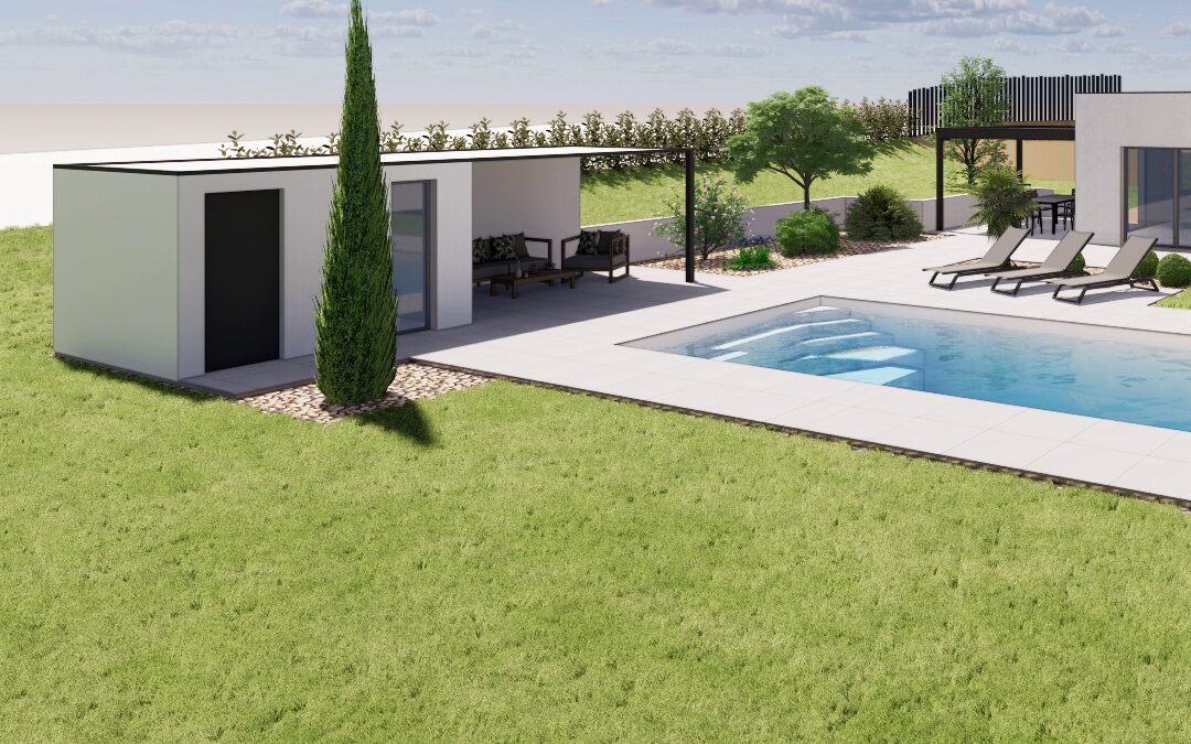 Etude des abords d’une future piscine